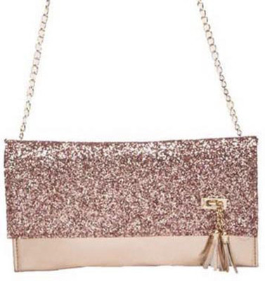Aliado Women Evening/Party Orange Leatherette Sling Bag