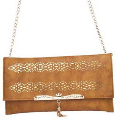 

Aliado Women Evening/Party Beige Leatherette Sling Bag