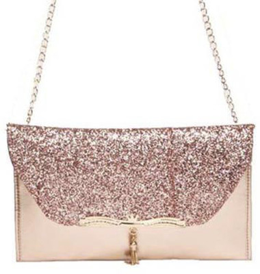 

Aliado Women Evening/Party Orange Leatherette Sling Bag