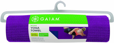

Gaiam No-Slip Yoga Towels Purple 20 mm Yoga Mat
