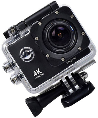 ALONZO Wifi 4K Action Camera Ultra HD 100Feet Waterproof Sport Camera 2 Inch LCD Screen 16MP 170 Degree Wide Angle Sports and Action Camera(Black 16 MP)