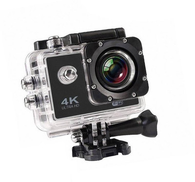 ALONZO Action Camera 4k action camera Sports and Action CameraTARVIK 4K Ultra HD 12 MP WiFi Waterproof Digital 4K Action & Sports-1 Body Only Sports & Action Camera Sports and Action Camera(Black 12 MP)