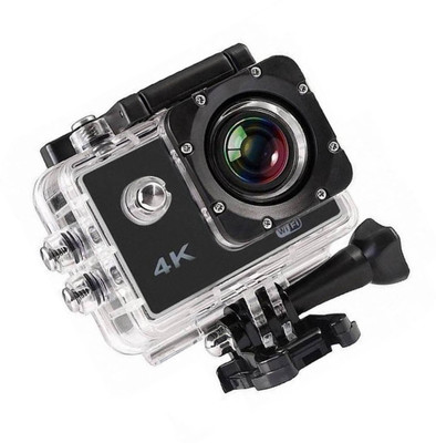 

BERRIN Wifi 4k Camera Sports Camera 2 .0 Inch LCD Display Ultra HD 4K 16MP 170 Degree Wide Angle Full HD Lens Underwater 98FT 30m Sports and Action Camera(Black, 16 MP)