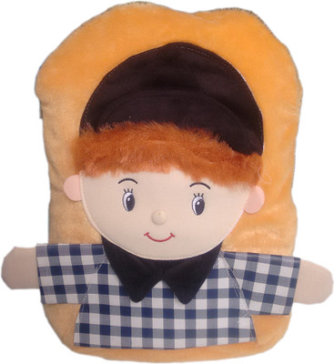 

kidoz kingdom SOFT PLUSH BAG BOY - 12 inch(Brown)