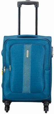 

Aristocrat Estilo 4W Strolly 58 Blue Expandable Cabin Luggage -  inch(Blue