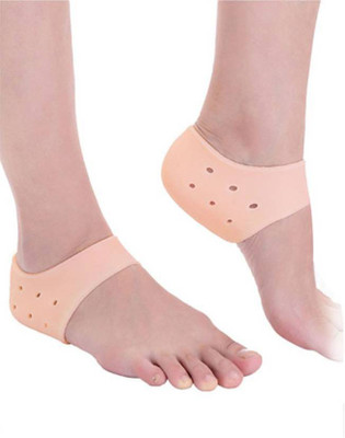

smile4u DX Moisturizing Silicone Gel Heel Socks for Heel Swelling, Pain Relief, Dry Hard Cracked Heel Repair Cream Heel Support (Free Size, Multicolor)