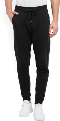 U.S. POLO ASSN. Solid Men Black Track Pants