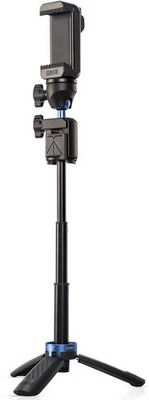 

Sirui TSH-01B Table Tripod with Ball Head, Cell Phone Grip, Selfie Stick, Bluetooth Trigger Tripod Kit(Black, Supports Up to 300 g)