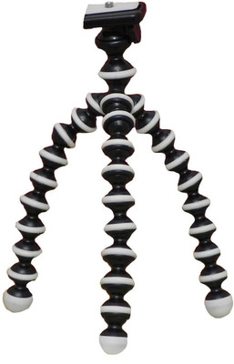 Mobspy tripod Multi/purpose Octopus Style and Telescopic Tripod Portable and adjustable Tripod Stands for Phones (Octopus Tripod) Tripod(Black, Supports Up to 3000 g)