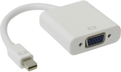 

Teratech TV-out Cable Mini DisplayPort (DP) to VGA Adapter (No Aux Option)(White, For Laptop)