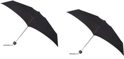 Atabz 2pcs Umbrellaa Heavy Duty Umbrella(Black)