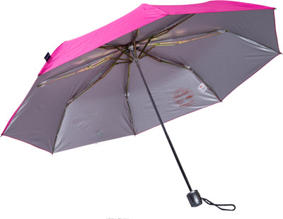 

Mohendra Dutt & Sons 3 Fold pink umbrella with sun protection Umbrella(Pink)