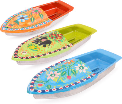 

In junkyard Hand Painted Steam Boat(Multicolor)