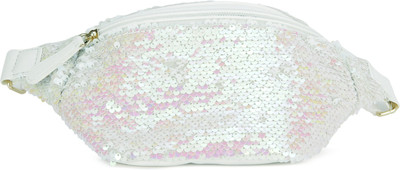 

Forever 21 FANNY PACK Sling Bag(White, Pink), Pink;white