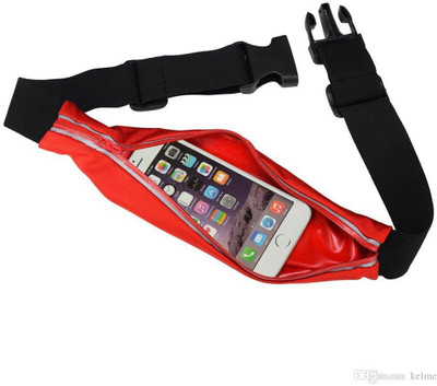 

FITGURU Running Belt, Outdoor Waist Packs Bags Unisex Sport Running, Waistband Travel Belt Compatible, Adjustable,Foldable Pouch for Running Hiking Fitness, With All Mobiles Till 5.7" Like Iphone 6 Plus 5 5C 4 4S Note 3 Note 4 Note 5 ( Red) SPORTS AND EXE