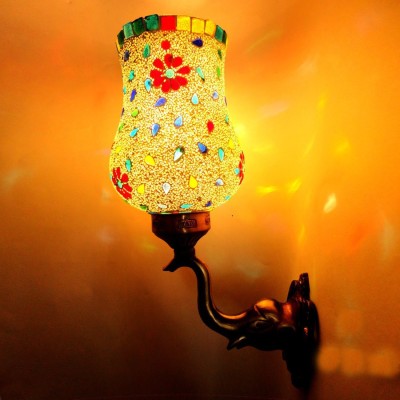 Shri Mahal Antiques Uplight Wall Lamp Without Bulb