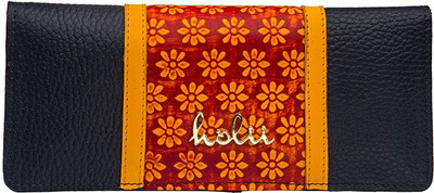 

Holii Women Blue Genuine Leather Wallet(2 Card Slots)