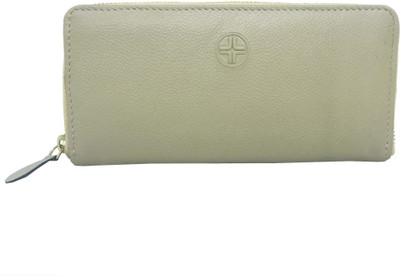 

JL Collections Women Beige Genuine Leather Wallet(12 Card Slots)