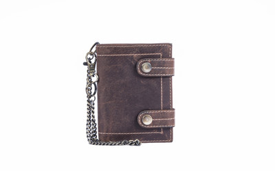 

Leatherworld Boys Brown Genuine Leather Wallet(11 Card Slots), Hunter brown