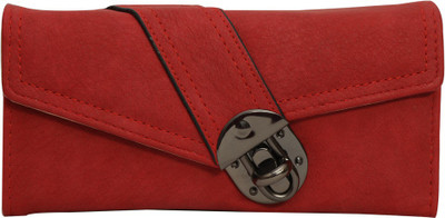 

Cidky Women Maroon Artificial Leather Wrist Wallet(10 Card Slots)