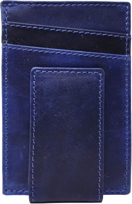 

Wildmount Men Blue Genuine Leather Card Holder(10 Card Slots)