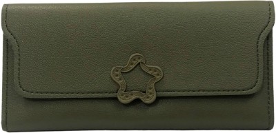 

Ferishta Women Green Artificial Leather Wallet(10 Card Slots)