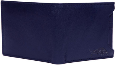 

JusTrack Men Blue Genuine Leather Wallet(6 Card Slots), Bule