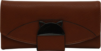 

Cidky Women Tan Artificial Leather Wallet(10 Card Slots), Trendy tan