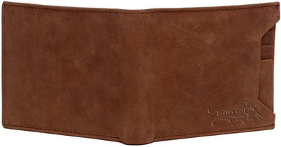 

JusTrack Men Tan Genuine Leather Wallet(6 Card Slots)