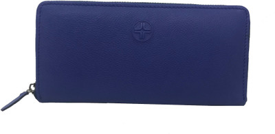 

JL Collections Women Blue Genuine Leather Wallet(12 Card Slots)