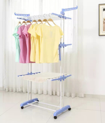 LAKSHAY Steel Floor Cloth Dryer Stand UNBRACKABLE - PLASTICS(3 Tier)