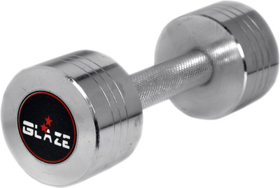 

Glaze Single 5kg Chrome Fixed Weight Dumbbell(5 kg)