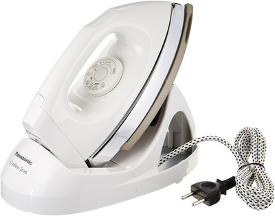 Panasonic NI-100DX Cordless Dry Iron with Non-Stick Soleplate European Style Power Cord, 220-volt 1000 Dry Iron(White)