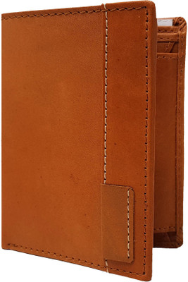 

Wildmount Men Tan Genuine Leather Wallet(4 Card Slots)