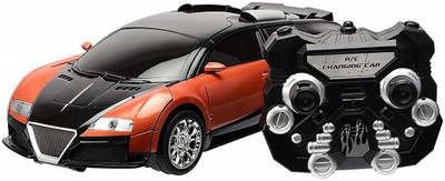 

TurboZ Remote Control Transforming Robot Car-TT656(Black, Orange)