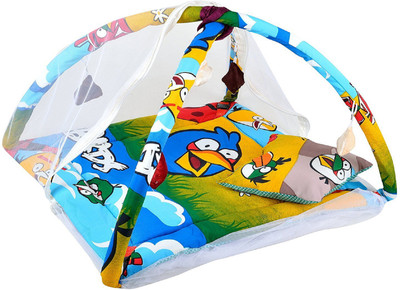 

Aayat Kids Kick & Play Activity Skin Friendly Well Cushioned with Net X5 Standard Crib(Fabric, Multicolor)