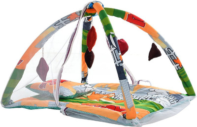 

Aayat Kids Kick & Play Activity Skin Friendly Well Cushioned with Net X17 Standard Crib(Fabric, Multicolor)