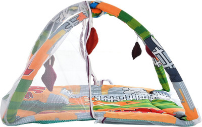 

Aayat Kids Kick & Play Activity Skin Friendly Well Cushioned with Net X19 Standard Crib(Fabric, Multicolor)
