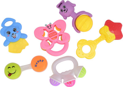 

Aarushi Activity Non Toxic Rattles Set of 6 Rattle(Multicolor)