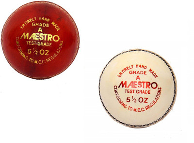 

CW ball Cricket Leather Ball(Pack of 2, Red, White)