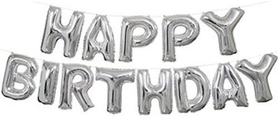 

Rkandroid Solid (16 Inch) Happy Birthday Letter Foil Balloon Birthday Party Supplies , Happy Birthday Balloons For Party Decoration - (Silver, Pack of 1) Balloon(Silver, Pack of 1)