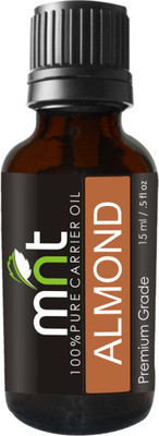 

MNT Almond Carrier Oil (15ML) Pure Natural Therapeutic Grade & Aromatherapy for Skin Care & Hair Growth(15 ml)
