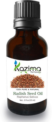 

KAZIMA Radish Seed Cold Pressed Carrier Oil (15ML) Pure Natural For Skin Care & Hair Treatment(15 ml)
