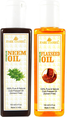 

Park Daniel Premium Flaxseed oil and Neem oil combo of 2 bottles of 100 ml (200ml) Hair Oil(200 ml)
