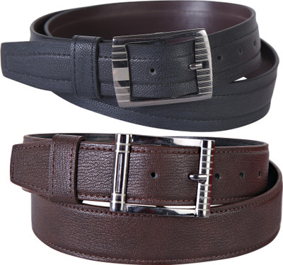 

Martell Men Casual, Formal Multicolor Artificial Leather Belt, Black