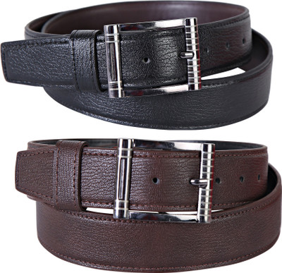 

Martell Men Casual, Formal Brown, Black Artificial Leather Belt