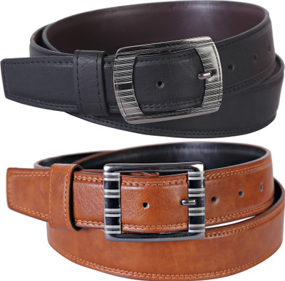 

Martell Men Casual, Formal Brown, Black Artificial Leather Belt