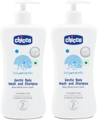 Chicco Gentle Body Wash and Shampoo 500 Ml (500 ml)(2 x 250 ml)