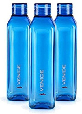 cello 1000 ml Plastic Bottle(Pack of 3, Blue)