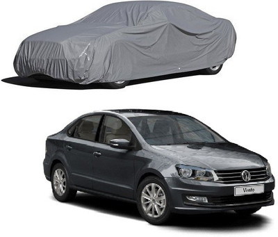 Furious3D Car Cover For Volkswagen Vento (Without Mirror Pockets)(Grey)